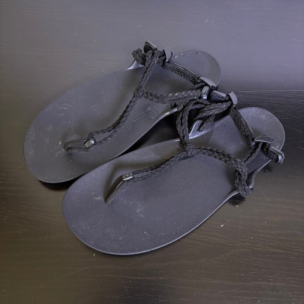 Xero Shoes Genesis Packable Sport Sandals Women's 9 Men's 8 Black strap Gorpcore - Picture 3 of 11